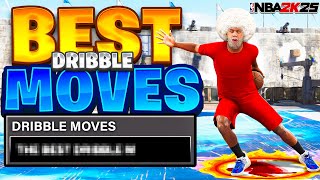 BEST DRIBBLE MOVES  DRIBBLE TUTORIAL w HANDCAM NBA 2K25 HOW TO QUICKSTOP AND SPEEDBOOST [upl. by Nonarb]