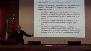 Prof R Figari quotLeggi di evoluzione in Meccanica Statistica e Quantistica PRIMA PARTEquot [upl. by Junieta]