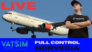 IN NORVEGIA CON IL 321  FULL CONTROL VATSIM [upl. by Llirpa]