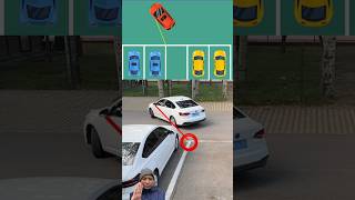 reverse parking  reverse parking techniques  reverse parking tutorial car cardriving körprov [upl. by Anoirtac]