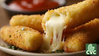 Fried Mozzarella Sticks Easy amp Delicious Appetizers at Home [upl. by Aronoel600]