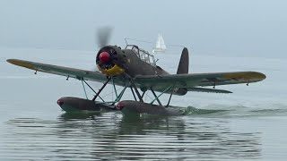 Arado Ar 196 beautiful flight at Bodensee 2023 [upl. by Inaboy]