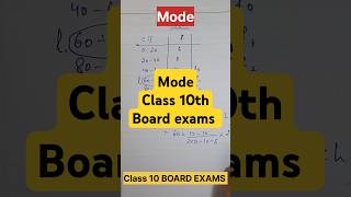 Class 10 find mode  class 10 board exams maths shorts [upl. by Moyna]