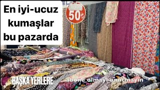 KADIKÖYÜN EN BÜYÜK KUMAŞ PAZARII👔🧣👗BU PAZAR BAŞKA🧦HANIMLAR KOŞUN FİYATLAR DÜŞTÜÜ [upl. by Ettelocin]