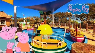 Grandad Dog’s Pirate Boat Ride at Peppa Pig Theme Park [upl. by Morrison638]