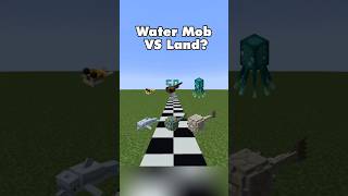 How far can an UNDERWATER MOBS travel on land minecraft shorts [upl. by Rezal]