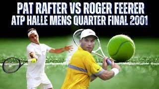 PAT RAFTER VS ROGER FEDERER  2001 MENS ATP HALLE QUARTERFINAL [upl. by Chlori]