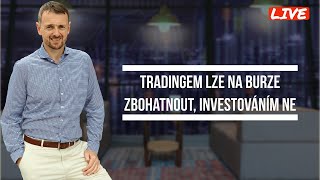 Ludvík Turek  🔴 LIVESTREAM  TRADINGEM LZE NA BURZE ZBOHATNOUT INVESTOVÁNÍM NE [upl. by Nevs]