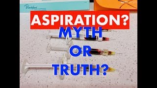 Aspiration During Filler Administration Improves SafetyMyth or Truth Debunked by Dr Weiner [upl. by Shipp]