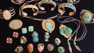 SALE PREVIEW INCREDIBLE VINTAGE NATIVE AMERICAN SILVER JEWELRY UNBOXING jewelry collection sale [upl. by Ativoj]