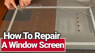 How to Repair a Window Screen  Ace Hardware [upl. by Adnam]