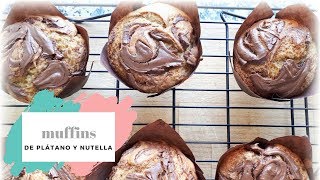 Muffins de plátano y Nutella [upl. by Yelkao902]