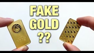 Detecting Fake Gold Perth Mint bars [upl. by Arnelle]