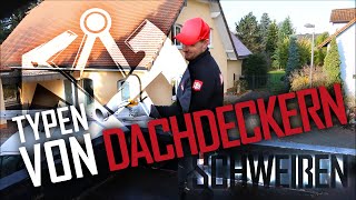 Dachdecker  4 Typen von Dachdeckern beim schweißen [upl. by Naesyar]