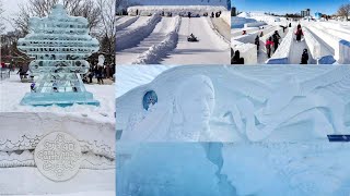 Snowflakes kingdom winterlude 2023  Le Domaine des flocons  Jacques Cartier Park Gatineau Canada [upl. by Aidiruy]