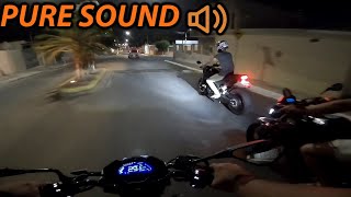 ROLÊ NOTURNO DE HAOJUE DR 160 e HONDA CB 500F  650F  PURE SOUND [upl. by Ambrogio]