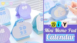 How to Make a Desk Memo Pad Calendar  DIY Mini Calendar [upl. by Markson151]