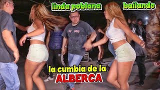 ❤️LINDA POBLANITA BAILANDO LA CUMBIA DEL ALBERCA VERSIÓN 2020  SONIDO FANIA 97  ESTRENO [upl. by Ycnahc602]