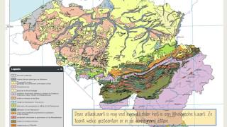 Gesteenten op kaart België [upl. by Niroc]