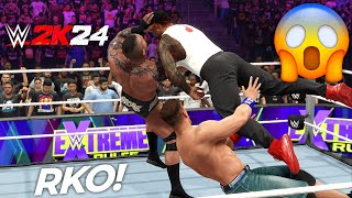 Randy Orton amp John Cena vs The Usos  Tag Team Match at Extreme Rules  WWE 2K24 PC 4K [upl. by Malkin]