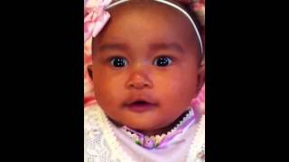 6 month old blasian baby Yuri 흑인한국인 아기 유리 [upl. by La]