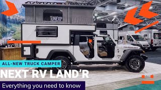 New 2023 Jeep Gladiator Ultralight Truck Camper  Next RV LandR 50 [upl. by Rosalind538]