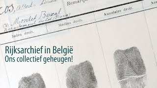 Het Rijksarchief in België Ons collectief geheugen [upl. by Finn720]