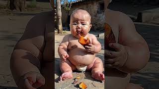 Mom’s baked sweet potatoes are so delicious Cute baby from rural area [upl. by Icaj124]