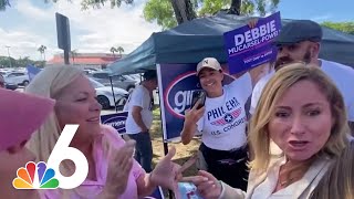 Candidate for MiamiDade Supervisor of Elections caught on video heckling state rep [upl. by Finnigan]