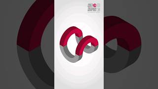 como hacer una figura 3D en adobe Illustrator  tutorial illustrator  logo ideas [upl. by Serra]