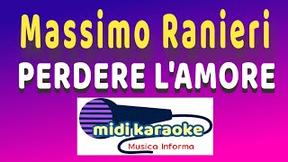 Massimo Ranieri  PERDERE LAMORE  karaoke [upl. by Rattan]