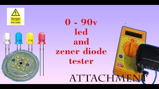 Led tester 090v and 9v battery powered led and zener diode Tester [upl. by Adelbert604]