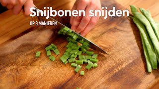 Snijbonen snijden  How to  Allerhande [upl. by Asiral]