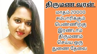 HARSHATHA 33  20000 INCOME  second marriage  second marriage tamil  TMS411 [upl. by Lenhart958]