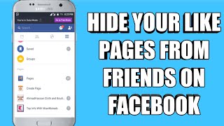 How to hide pages from friends on facebook [upl. by Olracnaig37]