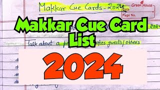 New cue cards 2024  Ielts Speaking makkar list September to Dec 2024  Jumbo cue card  83 in 1 [upl. by Valentina]