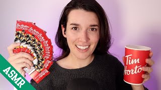 Opening Tim Hortons Hockey Cards ASMR [upl. by Sivahc]