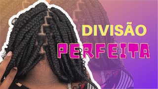 COMO DIVIDIR AS BOX BRAIDS DIVISÃO PERFEITA PARA BOX BRAIDS APRENDA FÁCIL [upl. by Eerb]