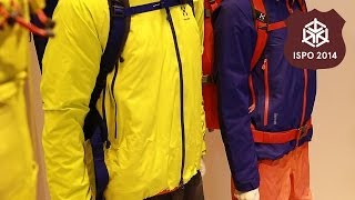 Haglöfs Rock Spirit Jacket  Best New Climbing Gear ISPO 2014  EpicTV Gear Geek [upl. by Mialliw97]