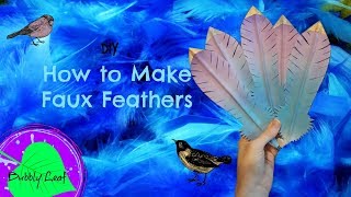 How to make Faux Feathers Tutorial [upl. by Evin]