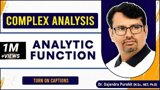 Complex Analysis  Analytic Function  Cauchy Riemann Equation BY GP sir [upl. by Ecyal]