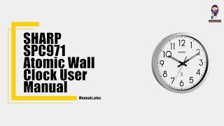 How to Set and Use the SHARP SPC971 Atomic Wall Clock User Manual Guide [upl. by Akcire]