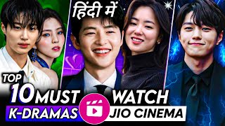 Top 10 Must Watch Korean Drama on Jio Cinema in Hindi Dubbed  Best Korean Drama in Hindi [upl. by Drawets]