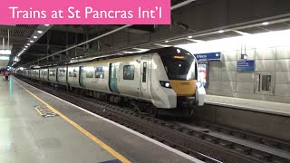 Thameslink Trains at St Pancras International [upl. by Neyut380]