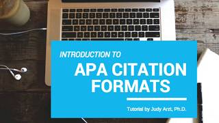 APA Citation Formats [upl. by Branch]