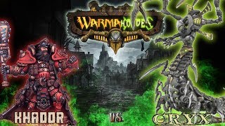 Warmachine amp Hordes  Khador Harkevich vs Cryx Mortenebra 2  75pt Battle Report [upl. by Atteuqcaj]