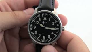 Aristo German Flieger ETA Automatic Pilot Watch 3H114 [upl. by Aicetal]