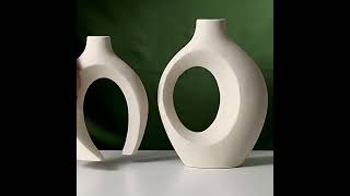 Vase Moderne en Céramique – Design Sculptural Blanc ou NoirSeasons™ [upl. by Klapp]