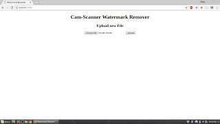 CamScanner Watermark Remover Flask App Demo [upl. by Wes]