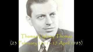 Thomas L Thomas sings Three Welsh Songs [upl. by Orabla]